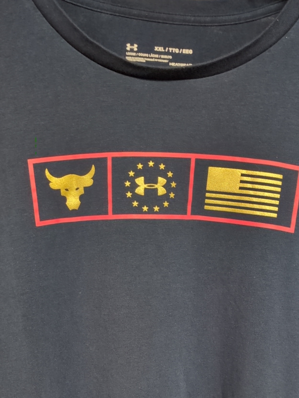 Under Armour Project Rock Respect Long Sleeve Graphic T Shirt Size XXL - Picture 6 of 9